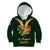 Custom South Africa Rugby Kid Hoodie Stronger Together Stronger Forever Bokke World Cup 2023 - Wonder Print Shop