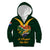 Custom South Africa Rugby Kid Hoodie Stronger Together Stronger Forever Bokke World Cup 2023 - Wonder Print Shop