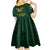 Custom South Africa Rugby Kid Short Sleeve Dress Stronger Together Stronger Forever Bokke World Cup 2023 - Wonder Print Shop