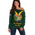 Custom South Africa Rugby Off Shoulder Sweater Stronger Together Stronger Forever Bokke World Cup 2023 - Wonder Print Shop