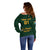 Custom South Africa Rugby Off Shoulder Sweater Stronger Together Stronger Forever Bokke World Cup 2023 - Wonder Print Shop