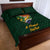 Custom South Africa Rugby Quilt Bed Set Stronger Together Stronger Forever Bokke World Cup 2023 - Wonder Print Shop