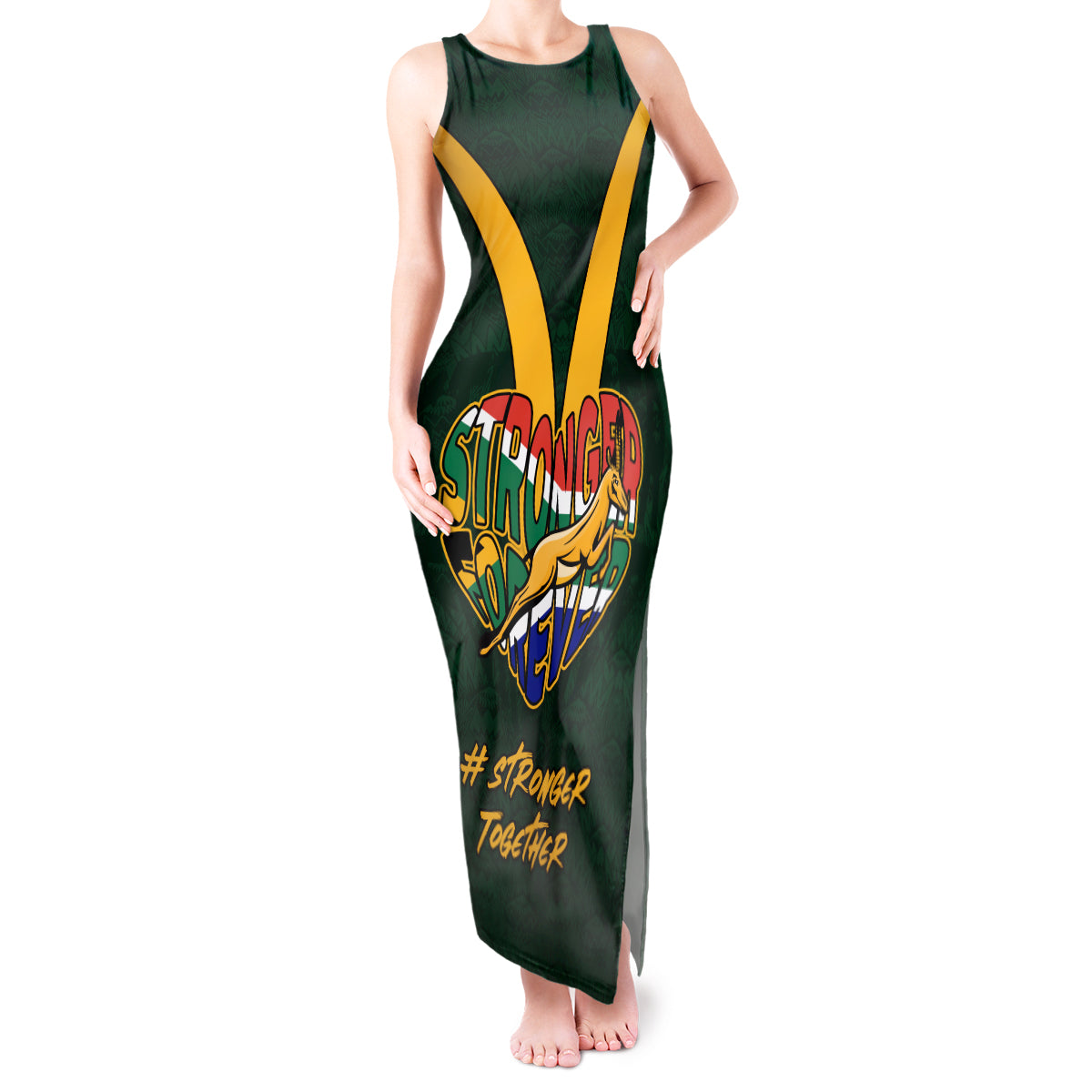 custom-south-africa-rugby-tank-maxi-dress-stronger-together-stronger-forever-bokke-world-cup-2023