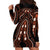 African Dashiki Pattern Vintage Hoodie Dress