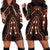 African Dashiki Pattern Vintage Hoodie Dress