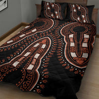 Black quilt bed set with elephant medallion prints and diamond stitched texture