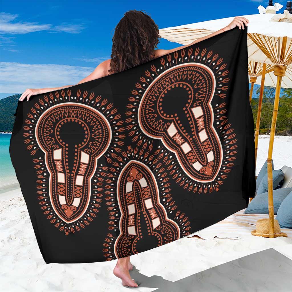 African Dashiki Pattern Vintage Sarong - Wonder Print Shop