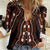 African Dashiki Pattern Vintage Women Casual Shirt