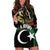 Personalized Libya Hoodie Dress White Star And Crescent