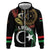 Personalized Libya Zip Hoodie White Star And Crescent - Wonder Print Shop