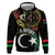 Personalized Libya Zip Hoodie White Star And Crescent - Wonder Print Shop