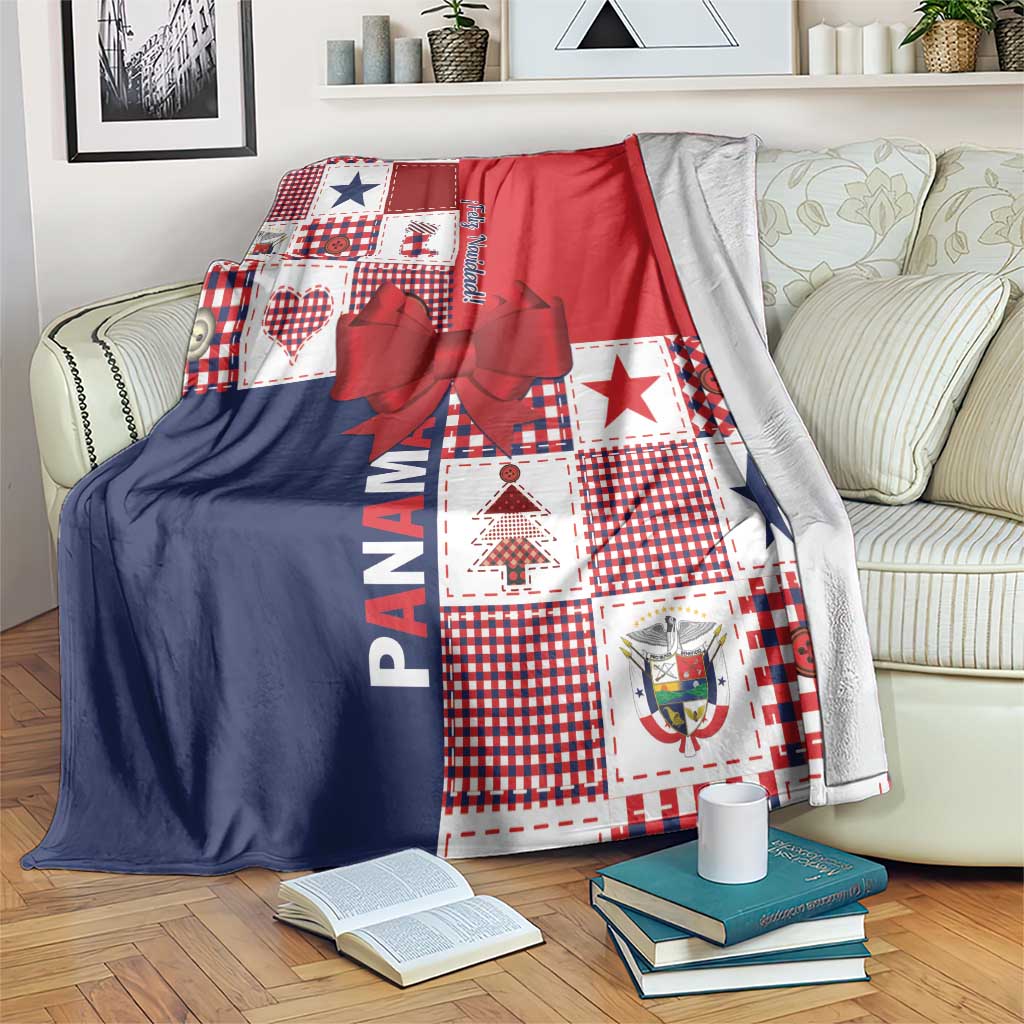 Panama Christmas Feliz Navidad Blanket Coquette Bow Style