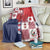 Panama Christmas Feliz Navidad Blanket Coquette Bow Style