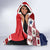 Panama Christmas Feliz Navidad Hooded Blanket Coquette Bow Style