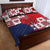 Panama Christmas Feliz Navidad Quilt Bed Set Coquette Bow Style - Wonder Print Shop