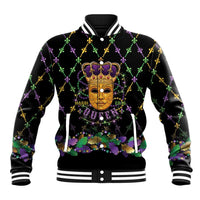 Mardi Gras King Baseball Jacket Let the Good Times Roll - Wonder Print Shop