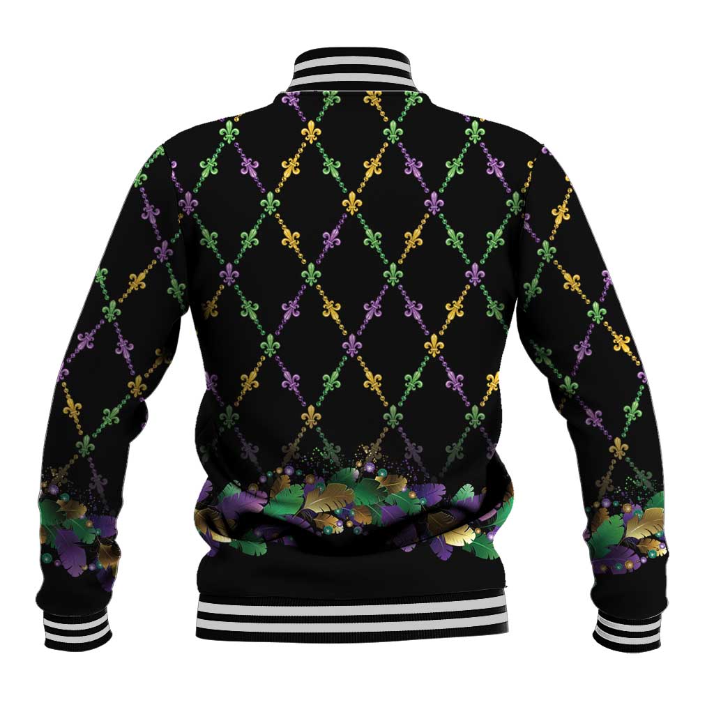 Mardi Gras King Baseball Jacket Let the Good Times Roll - Wonder Print Shop