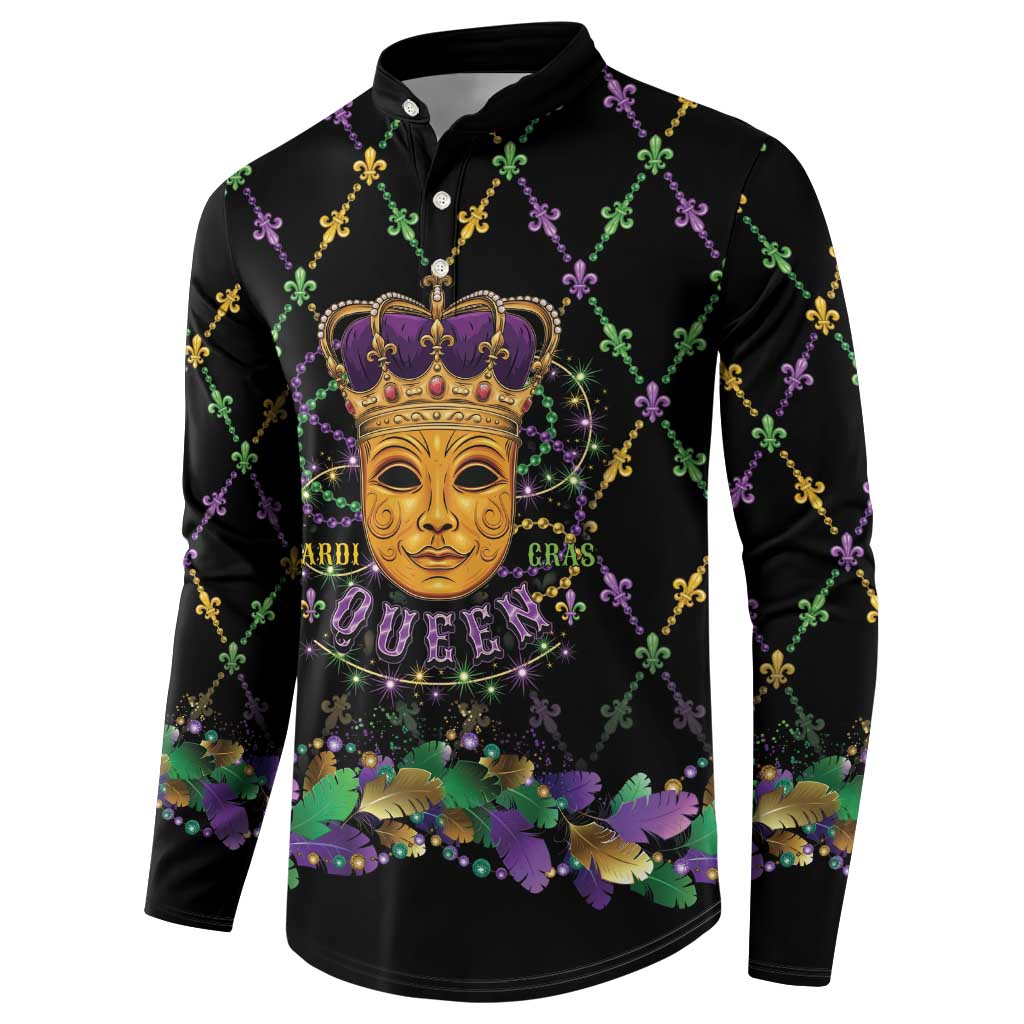 Mardi Gras King Button Sweatshirt Let the Good Times Roll - Wonder Print Shop