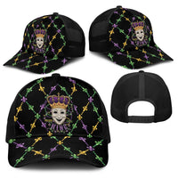 Mardi Gras Queen Baseball Net Cap Let the Good Times Roll - Wonder Print Shop