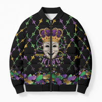Mardi Gras Queen Bomber Puffer Jacket Let the Good Times Roll - Wonder Print Shop