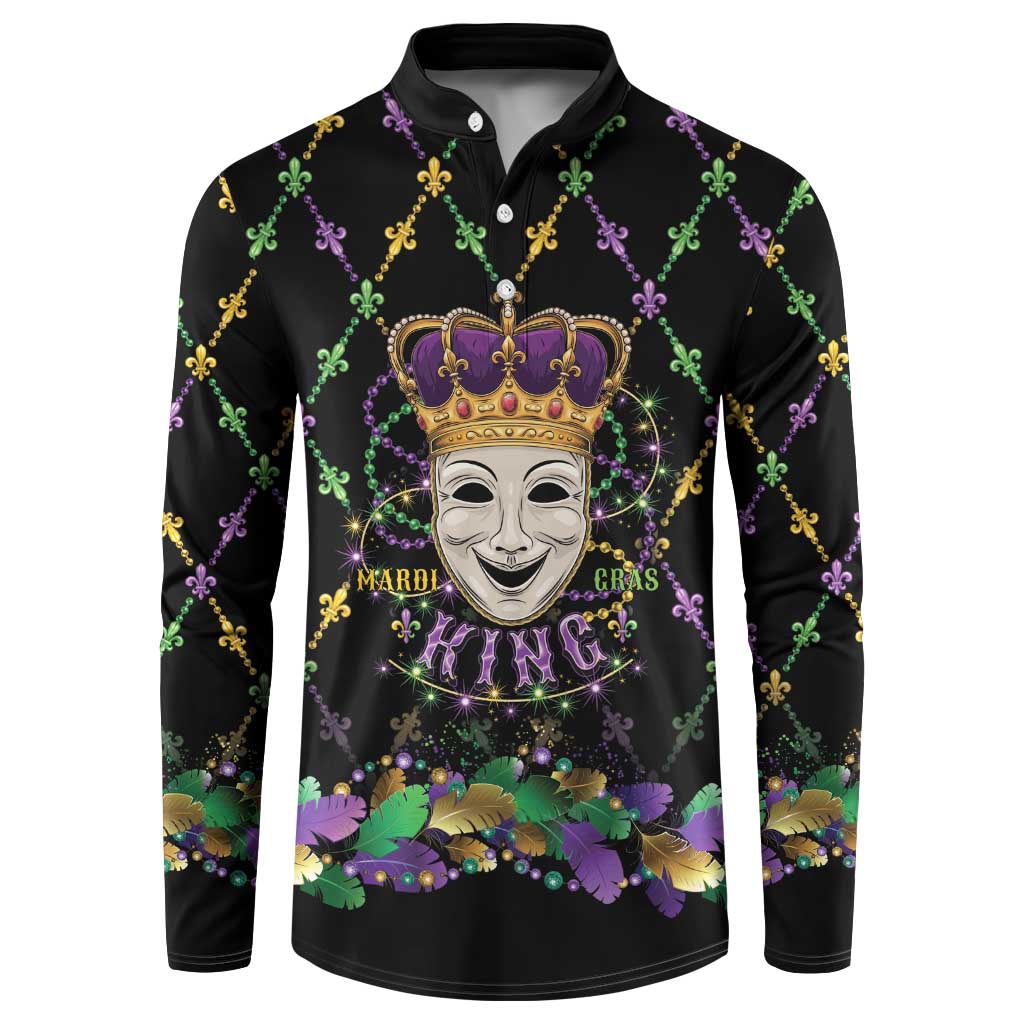 Mardi Gras Queen Button Sweatshirt Let the Good Times Roll - Wonder Print Shop