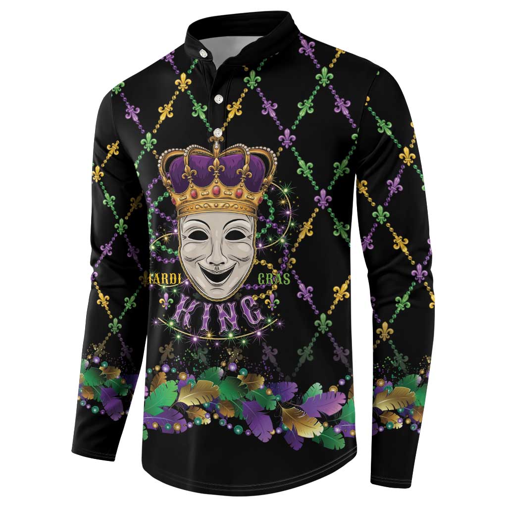 Mardi Gras Queen Button Sweatshirt Let the Good Times Roll - Wonder Print Shop