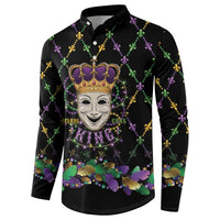 Mardi Gras Queen Button Sweatshirt Let the Good Times Roll - Wonder Print Shop