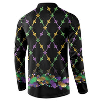 Mardi Gras Queen Button Sweatshirt Let the Good Times Roll - Wonder Print Shop