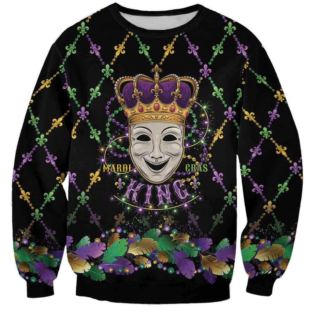 Mardi Gras Queen Sweatshirt Let the Good Times Roll - Wonder Print Shop