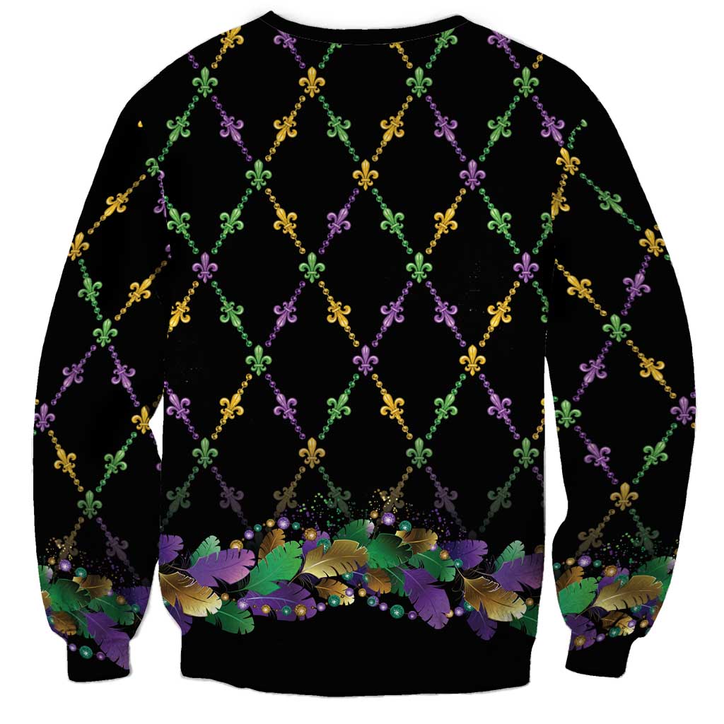 Mardi Gras Queen Sweatshirt Let the Good Times Roll - Wonder Print Shop