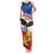 Serbia and Montenegro National Day Family Matching Tank Maxi Dress and Hawaiian Shirt Eagle With Mimosa Flower - Wonder Print Shop