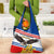 Serbia and Montenegro National Day Grocery Bag Eagle With Mimosa Flower