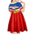 Serbia and Montenegro National Day Kid Short Sleeve Dress Eagle With Mimosa Flower - Wonder Print Shop