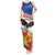 Serbia and Montenegro National Day Tank Maxi Dress Eagle With Mimosa Flower - Wonder Print Shop