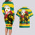 Togo Independence Day Couples Matching Long Sleeve Bodycon Dress and Hawaiian Shirt Lion With Rosa Flag Style - Wonder Print Shop