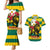 Togo Independence Day Couples Matching Mermaid Dress and Hawaiian Shirt Lion With Rosa Flag Style - Wonder Print Shop