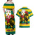 Togo Independence Day Couples Matching Off Shoulder Maxi Dress and Hawaiian Shirt Lion With Rosa Flag Style - Wonder Print Shop