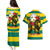 Togo Independence Day Couples Matching Puletasi and Hawaiian Shirt Lion With Rosa Flag Style - Wonder Print Shop