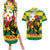 Togo Independence Day Couples Matching Summer Maxi Dress and Hawaiian Shirt Lion With Rosa Flag Style - Wonder Print Shop