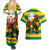 Togo Independence Day Couples Matching Summer Maxi Dress and Hawaiian Shirt Lion With Rosa Flag Style - Wonder Print Shop