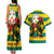 Togo Independence Day Couples Matching Tank Maxi Dress and Hawaiian Shirt Lion With Rosa Flag Style - Wonder Print Shop