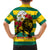 Togo Independence Day Family Matching Long Sleeve Bodycon Dress and Hawaiian Shirt Lion With Rosa Flag Style - Wonder Print Shop