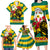 Togo Independence Day Family Matching Long Sleeve Bodycon Dress and Hawaiian Shirt Lion With Rosa Flag Style - Wonder Print Shop