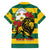 Togo Independence Day Family Matching Long Sleeve Bodycon Dress and Hawaiian Shirt Lion With Rosa Flag Style - Wonder Print Shop