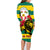 Togo Independence Day Family Matching Long Sleeve Bodycon Dress and Hawaiian Shirt Lion With Rosa Flag Style - Wonder Print Shop