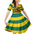 Togo Independence Day Family Matching Mermaid Dress and Hawaiian Shirt Lion With Rosa Flag Style - Wonder Print Shop