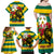 Togo Independence Day Family Matching Off Shoulder Maxi Dress and Hawaiian Shirt Lion With Rosa Flag Style - Wonder Print Shop