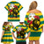 Togo Independence Day Family Matching Off Shoulder Short Dress and Hawaiian Shirt Lion With Rosa Flag Style - Wonder Print Shop