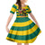 Togo Independence Day Family Matching Summer Maxi Dress and Hawaiian Shirt Lion With Rosa Flag Style - Wonder Print Shop