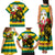 Togo Independence Day Family Matching Tank Maxi Dress and Hawaiian Shirt Lion With Rosa Flag Style - Wonder Print Shop